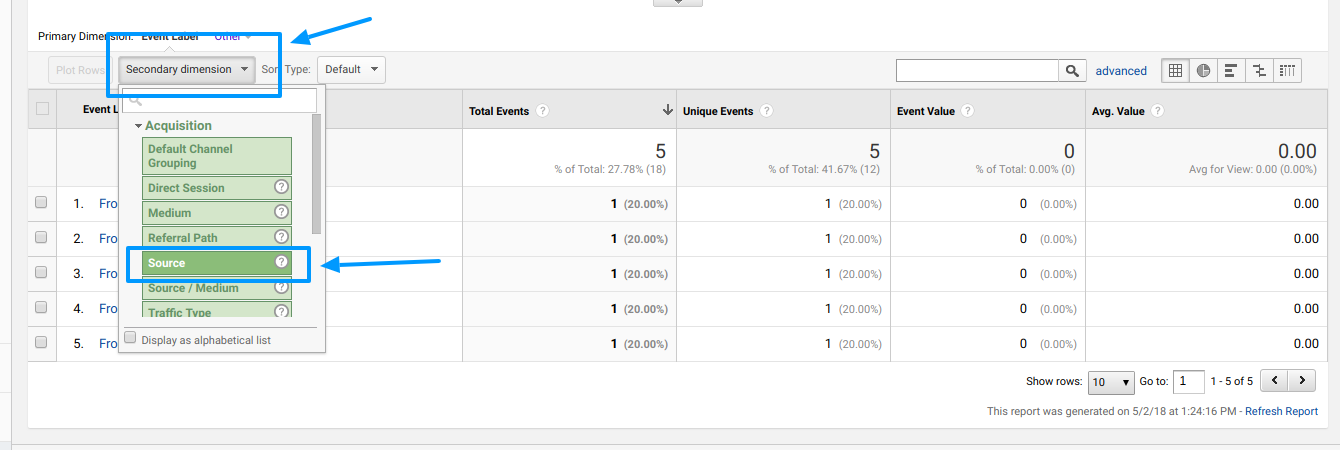 Dynamic Number Insertion - Google Analytics Events